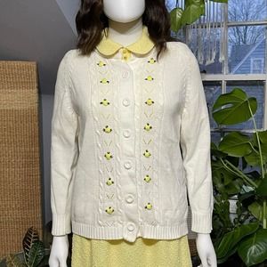 Vintage Rosette Cardigan